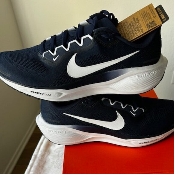 Nike Women's Pegasus 41 TB Running Shoes, Color: College Navy,  Size 12 - Picture 3 of 4